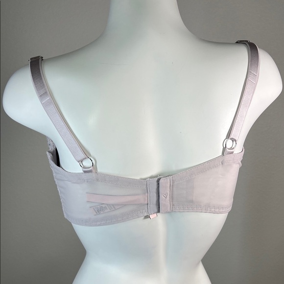Victoria's Secret Gray Lace Dream Angels Lined Demi Underwire Bra 38DDD - Picture 5 of 12
